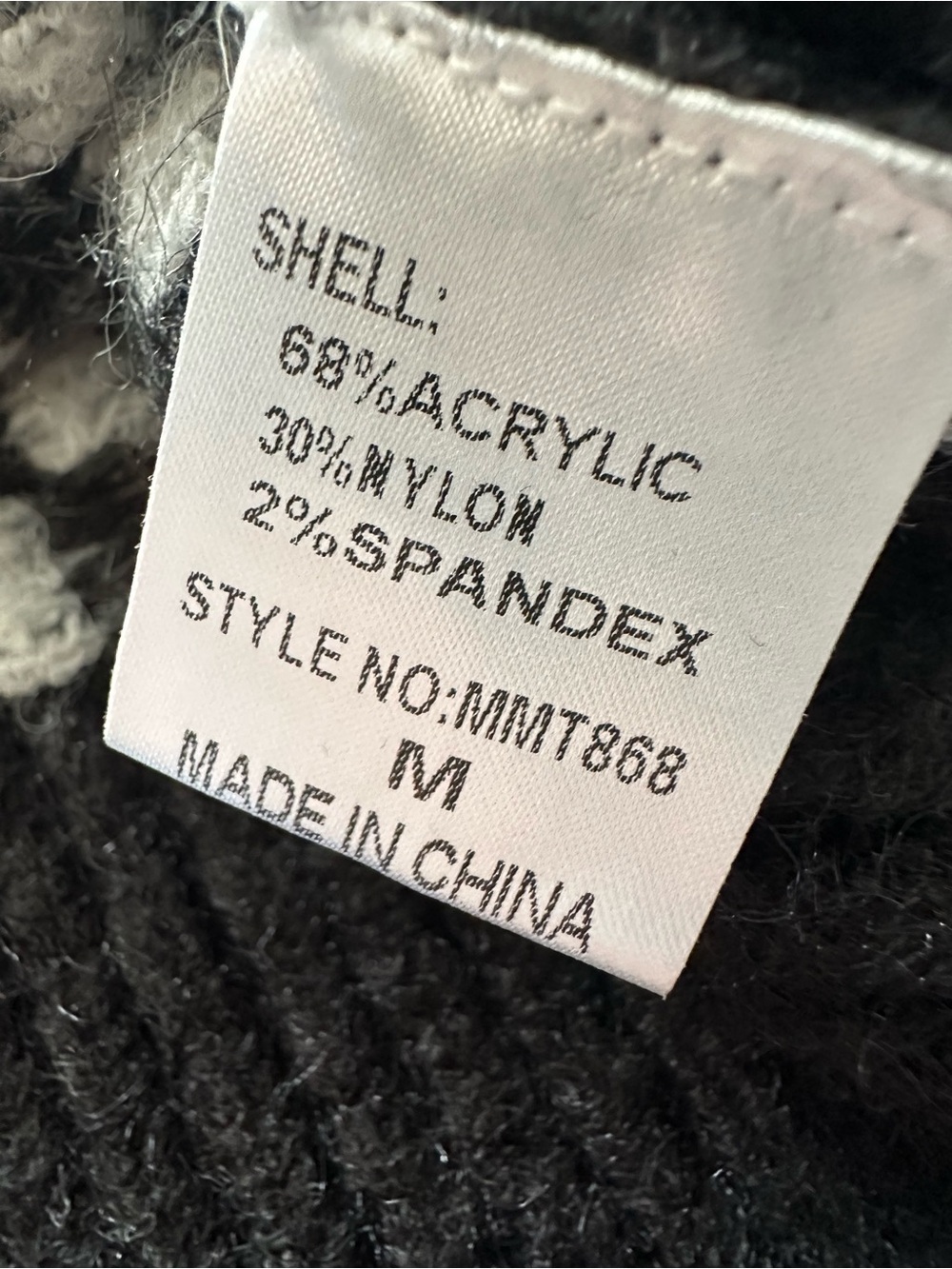 vestique Black and White Checker Knit Sleeveless Sweater Vest, size medium - Picture 12 of 12